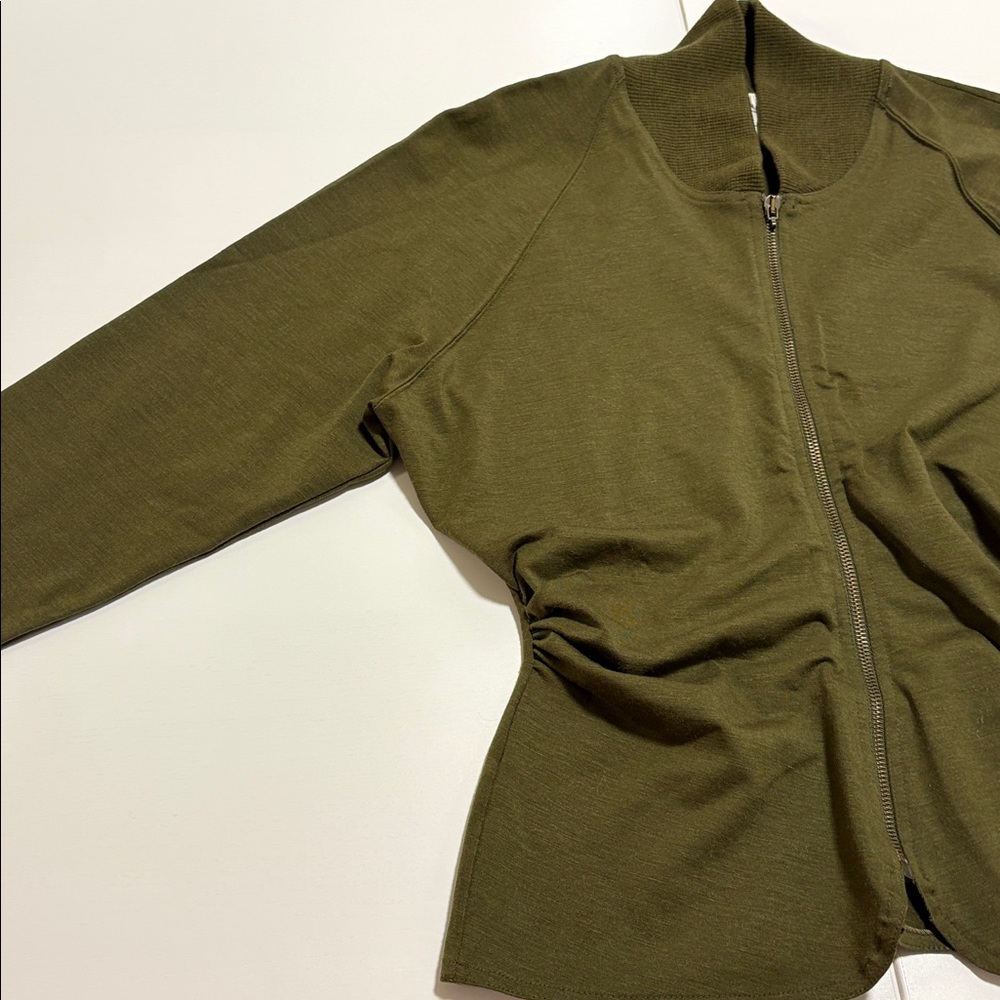 Emanuel Ungaro Khaki Bomber Jacket - Picture 3 of 7